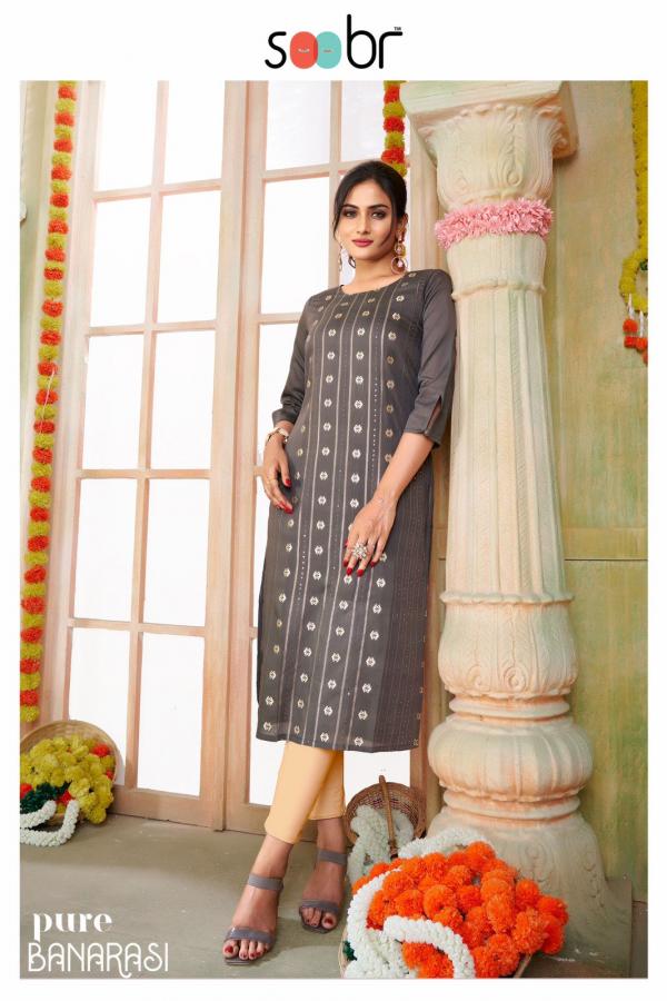 Soobr Banarasi Silk Designer Exclusive Kurti Collection